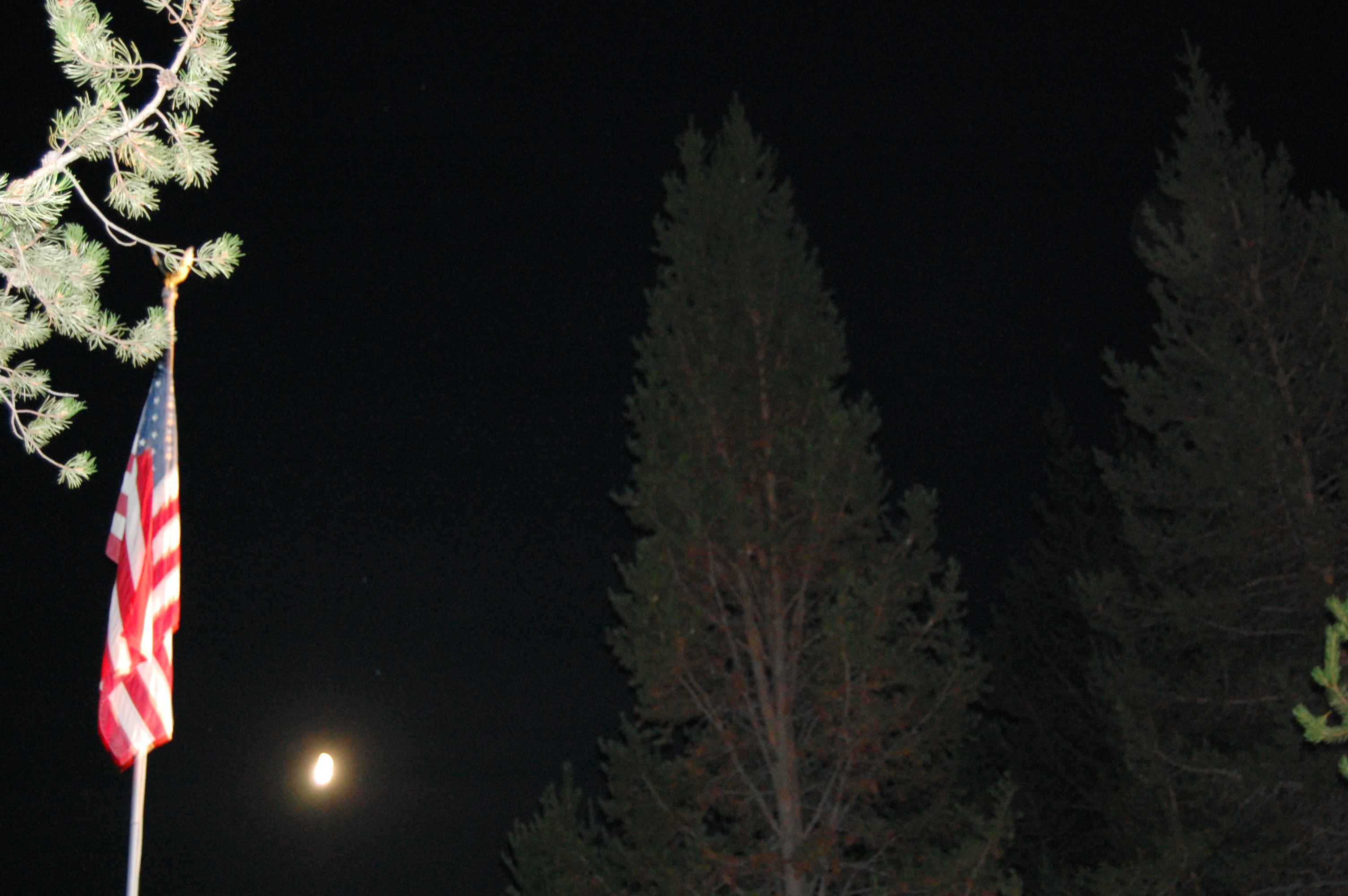 136 Flag and Moon 1