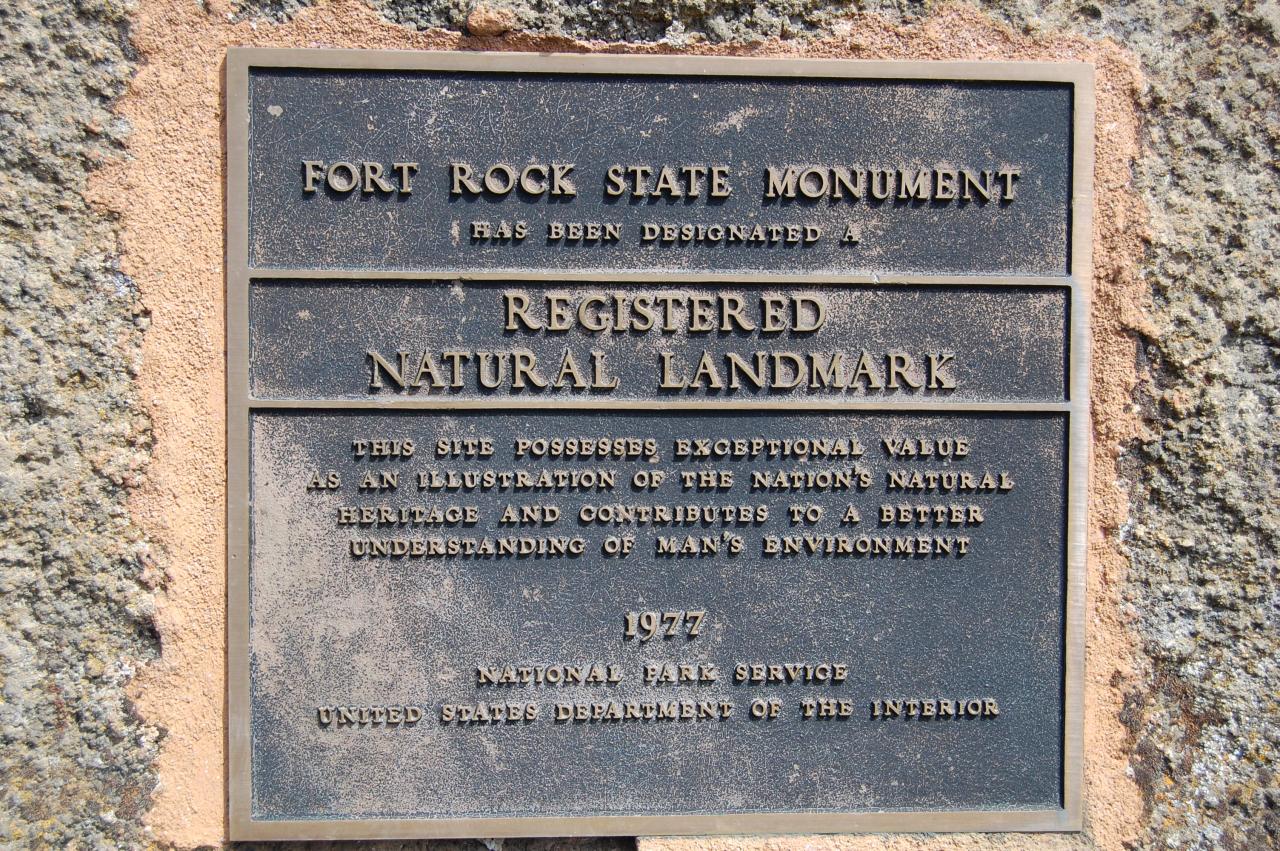 165 Fort Rock Sign 1