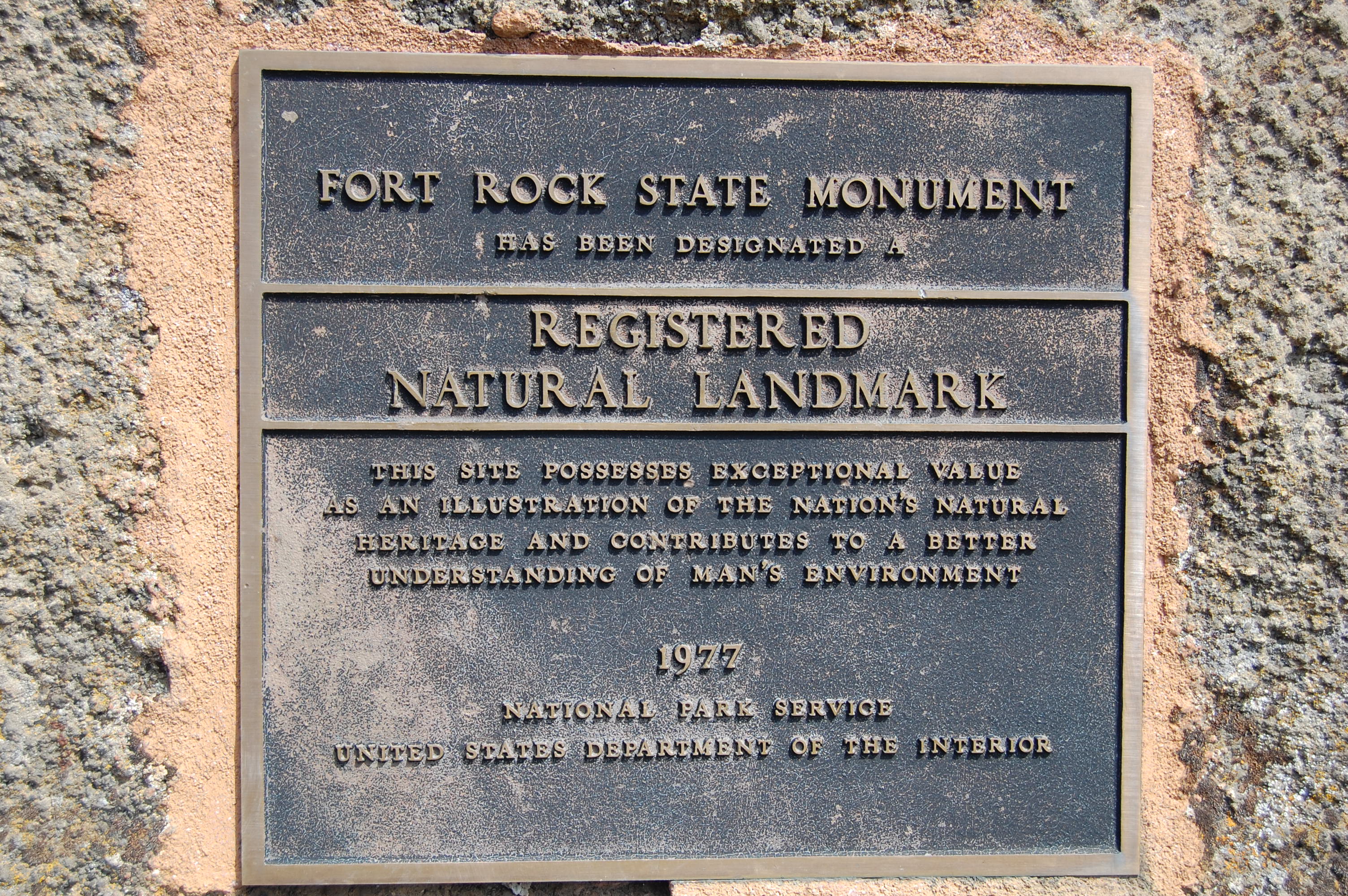 165 Fort Rock Sign 1